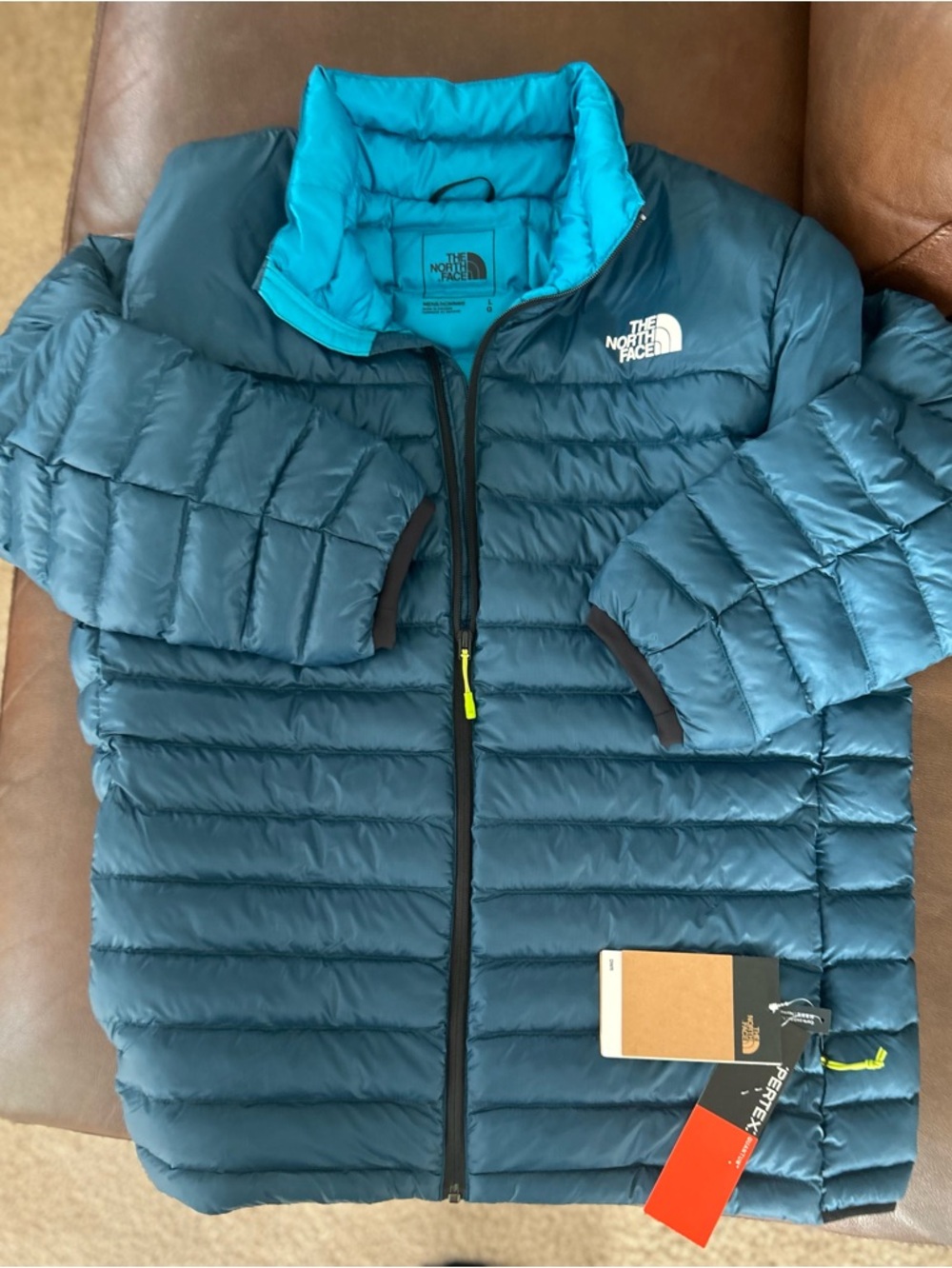 The North Face Men's Midnight Petrol With White Logo Rolls Into Carry Pouch